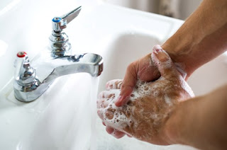 Wash your hands often with soap and water