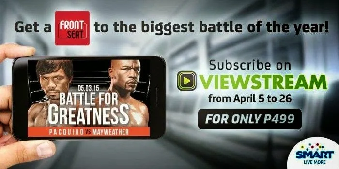 Watch Pacquiao-Mayweather Live on your smartphones using Viewstream