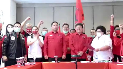 Andrei Angouw dan Ricard Sualang Sah Dapat Rekomendasi PDIP untuk Pilwako Manado