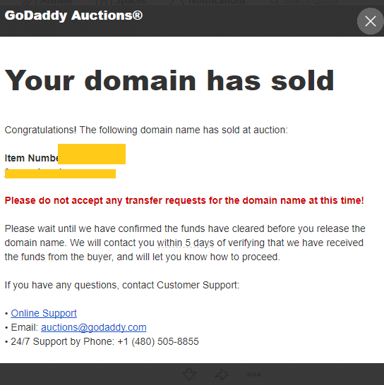 SELL DOMAIN ON GODADDY