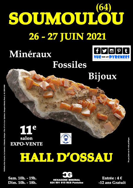 Salon des minéraux fossiles et bijoux #11 Soumoulou 2021