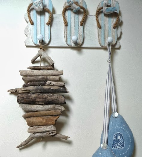 hanging driftwood fish