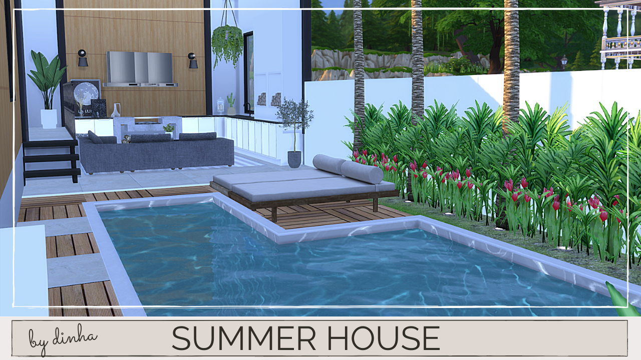 Summer House Download Tour Cc Creators The Sims 4 Dinha