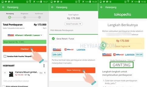 Cara Pembayaran Tokopedia di Alfamart