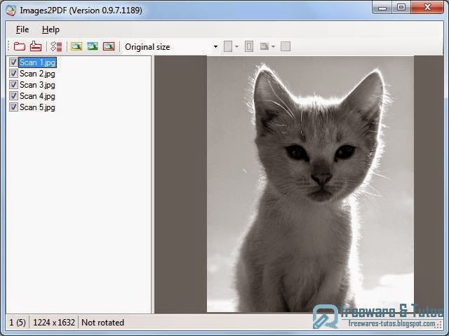 Images2PDF : un logiciel gratuit pour convertir des images en fichiers PDF
