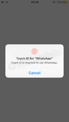 Touch ID WhatsApp iPhone