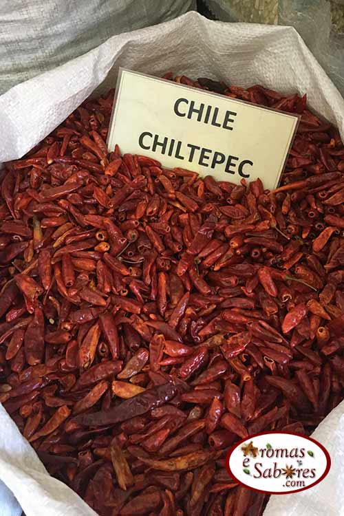 Chiles secos mexicanos chiltepec