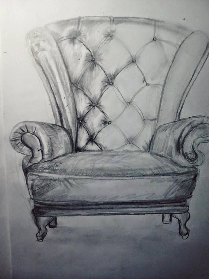 Sakis Armian Official Blog How to draw & Colour a Shiny Leather Chair