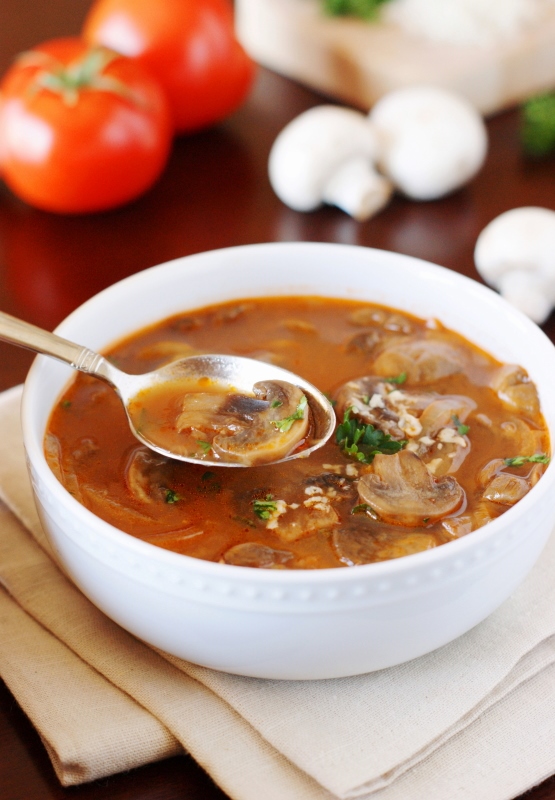 Homemade TomatoMushroom Soup The Kitchen is My Playground