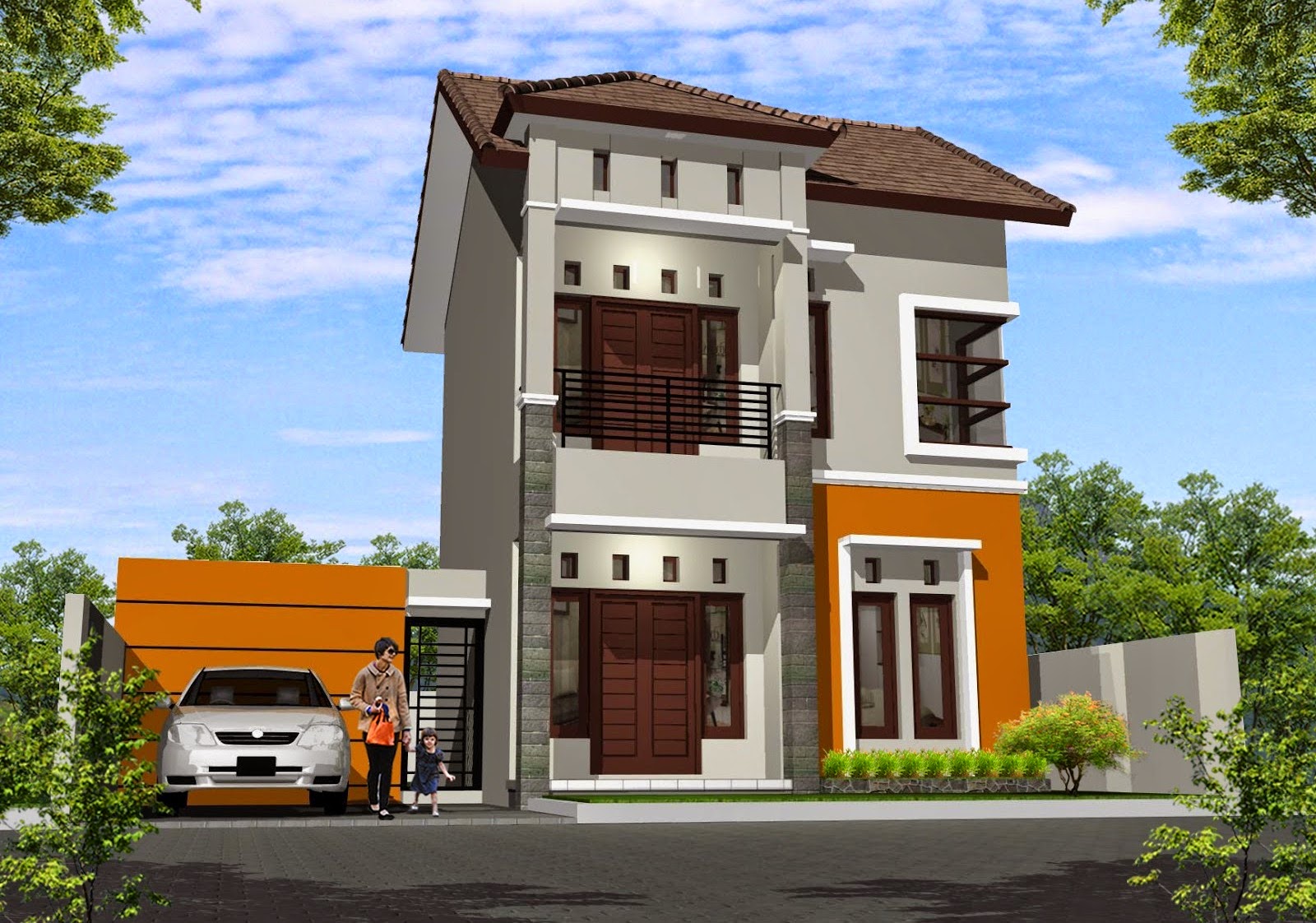 Gambar Rumah Minimalis Modern 2 Lantai Type 70 Expo Desain Rumah