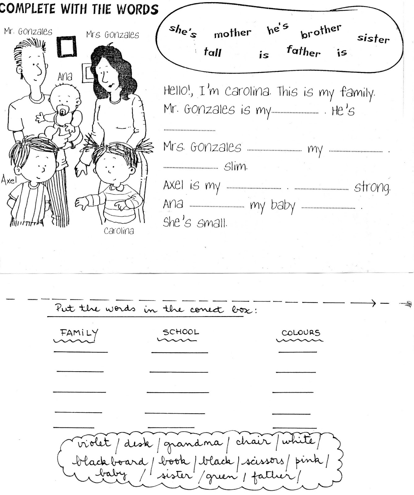 ESCUELA Nº 13 D.E 10 "RICARDO MONNER SANS" Actividades Inglés 4to A y B