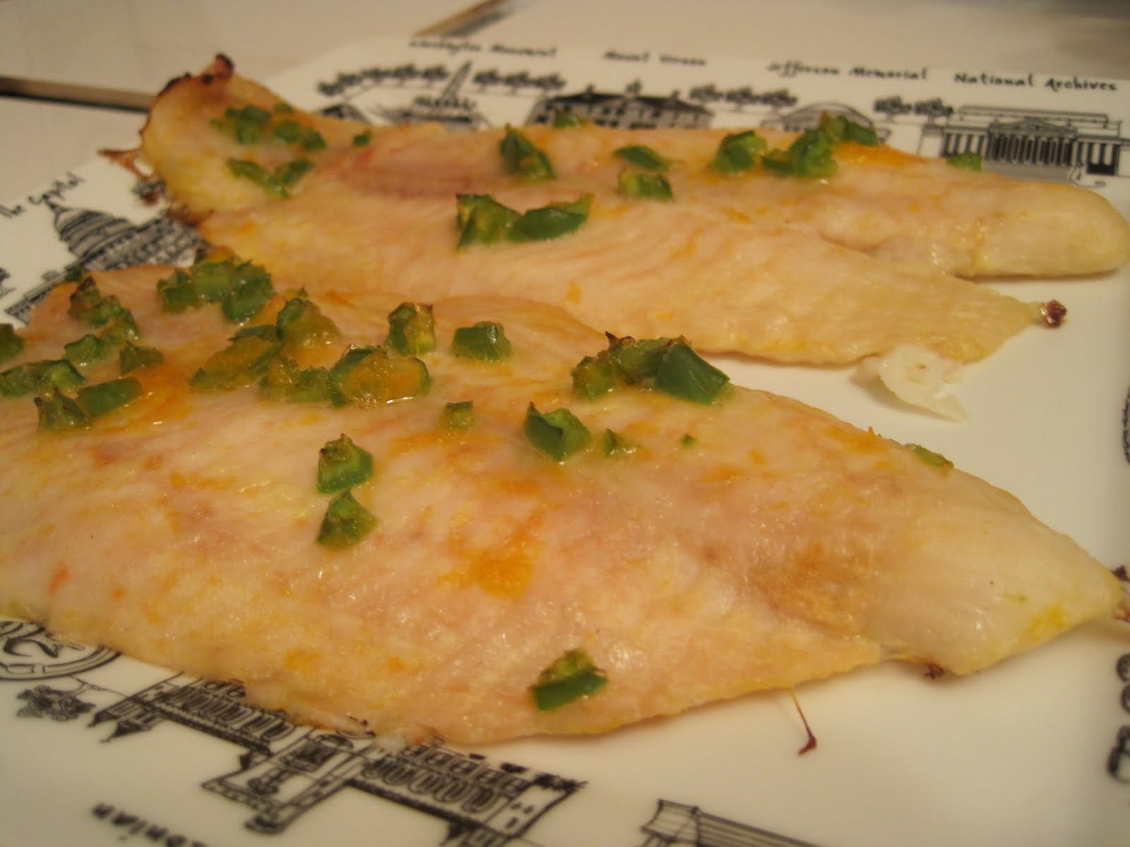 Corcoran Street Kitchen Tequila Sunrise Broiled Fish