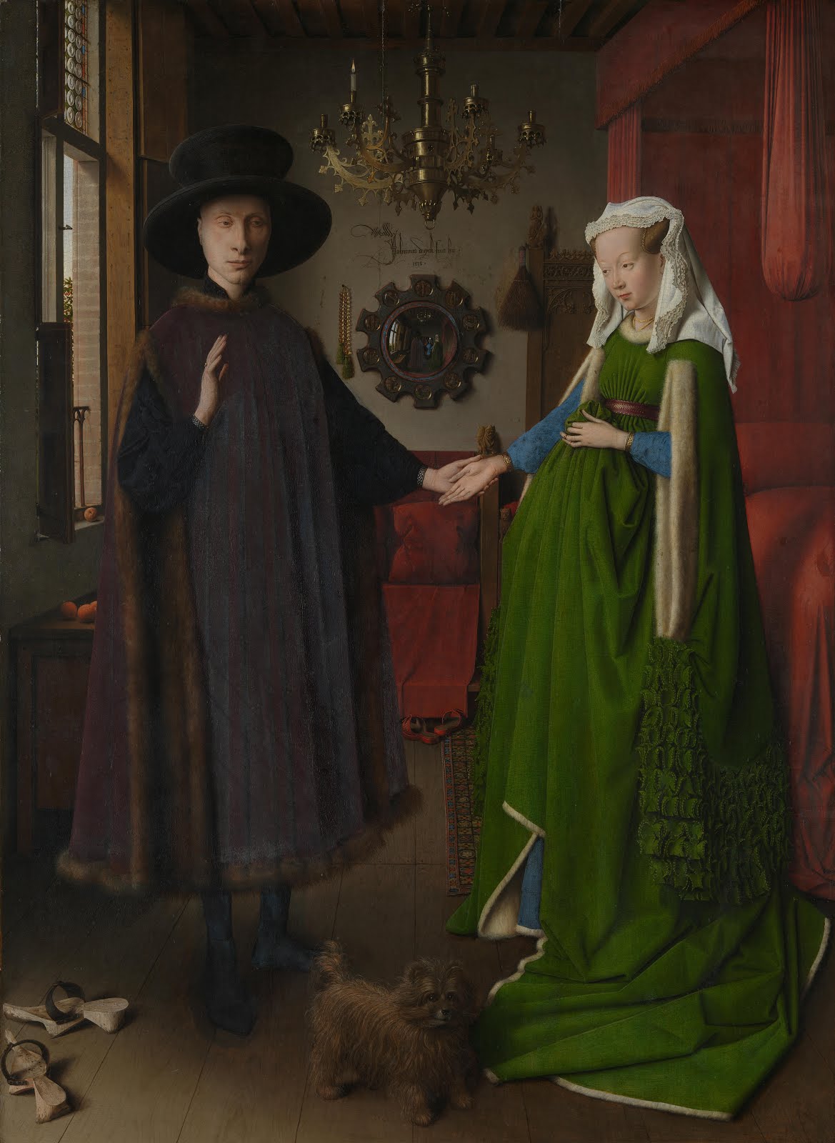 ritratto dei coniugi Arnolfini di Jan Van Eick