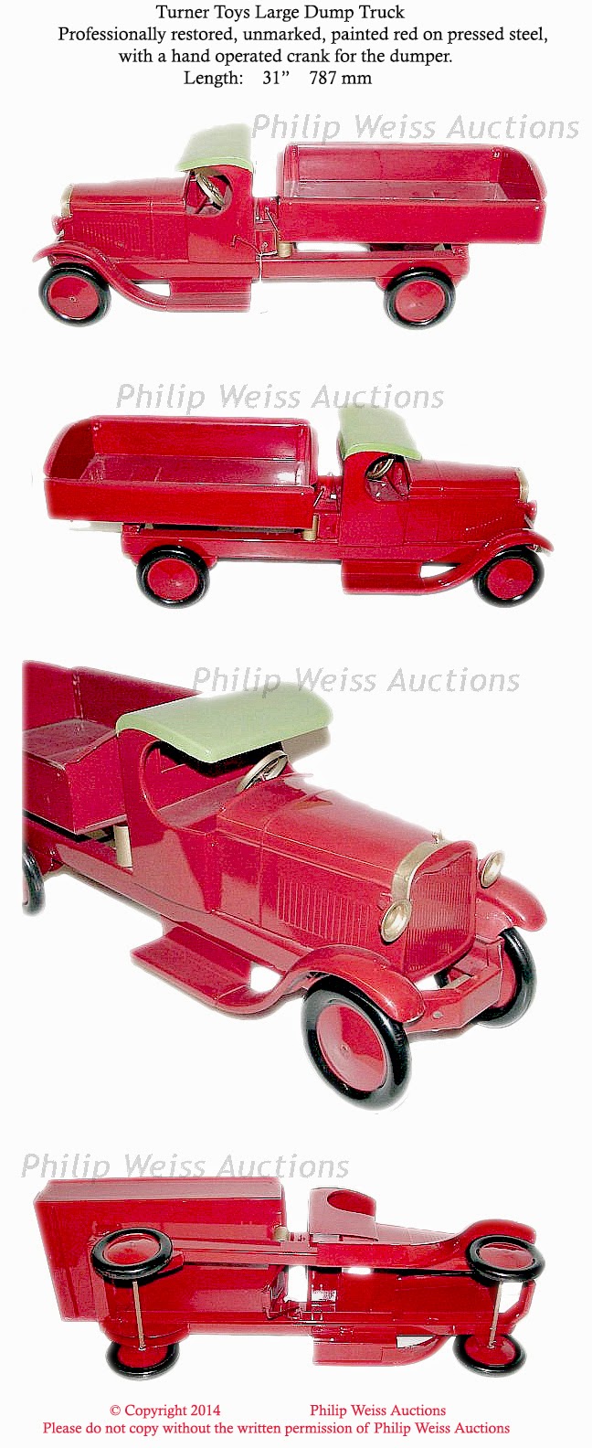 Old Antique Toys Philip Weiss Auctions Some Great Turner Trucks