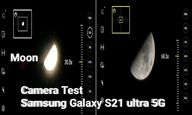 Moon camera test samsung Galaxy S21 ultra 5G