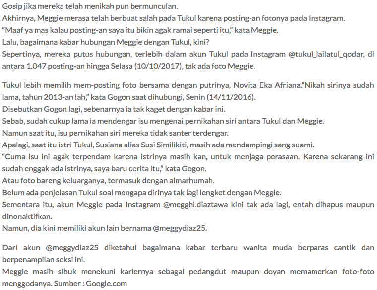 Dulu Menyangkal Telah Menikah Siri Dengan Tukul Arwana Sekarang