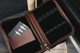 Aston Leather Zippered 20 Pen Case