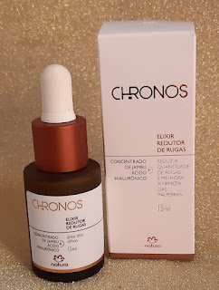 Elixir Redutor de Rugas para os olhos Chronos Natura resenha dicas da tia