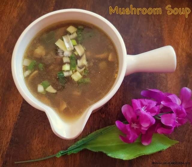 images of Mushroom Soup / Clear Mushroom Soup / Chinese Clear mushroom Soup / Kalan Soup- Easy Soup Recipes