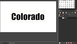 Modificar la tipografía mediante una ruta en Gimp