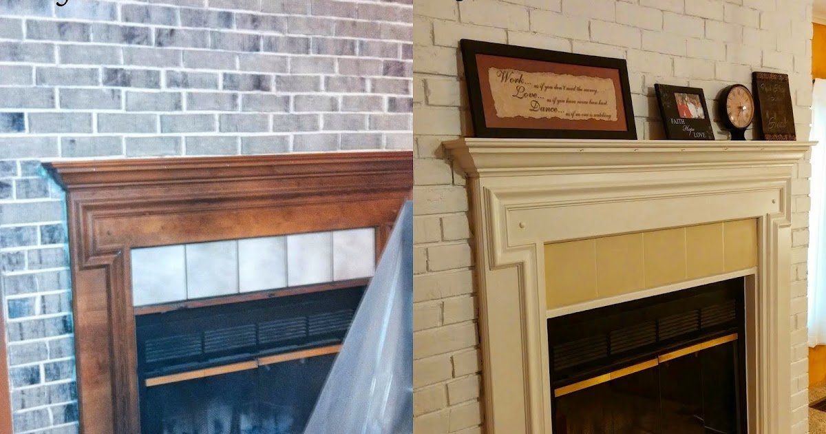 Coastal Mom Creations: Fireplace Makeover (with only paint!)