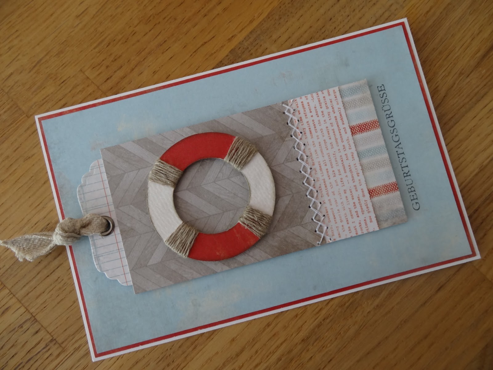 Jenny's Papierwelt Maritime Geburtstagsgrüße