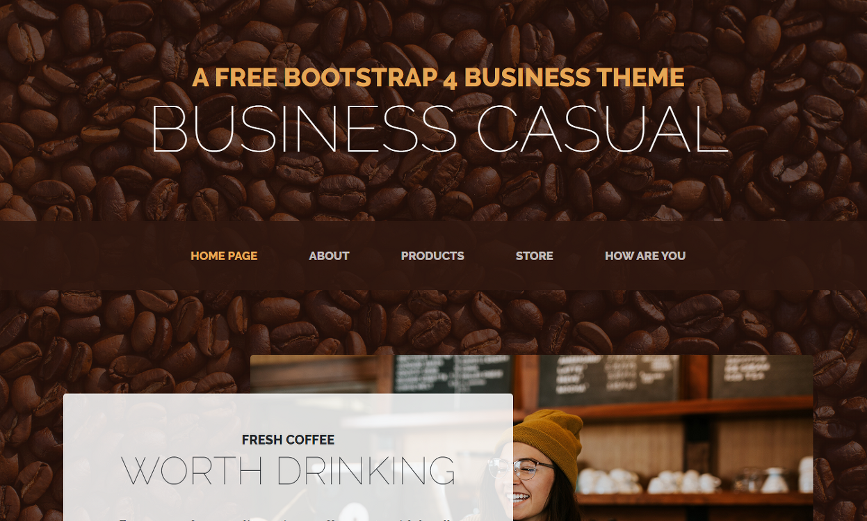 startbootstrap business casual 템플릿 image.