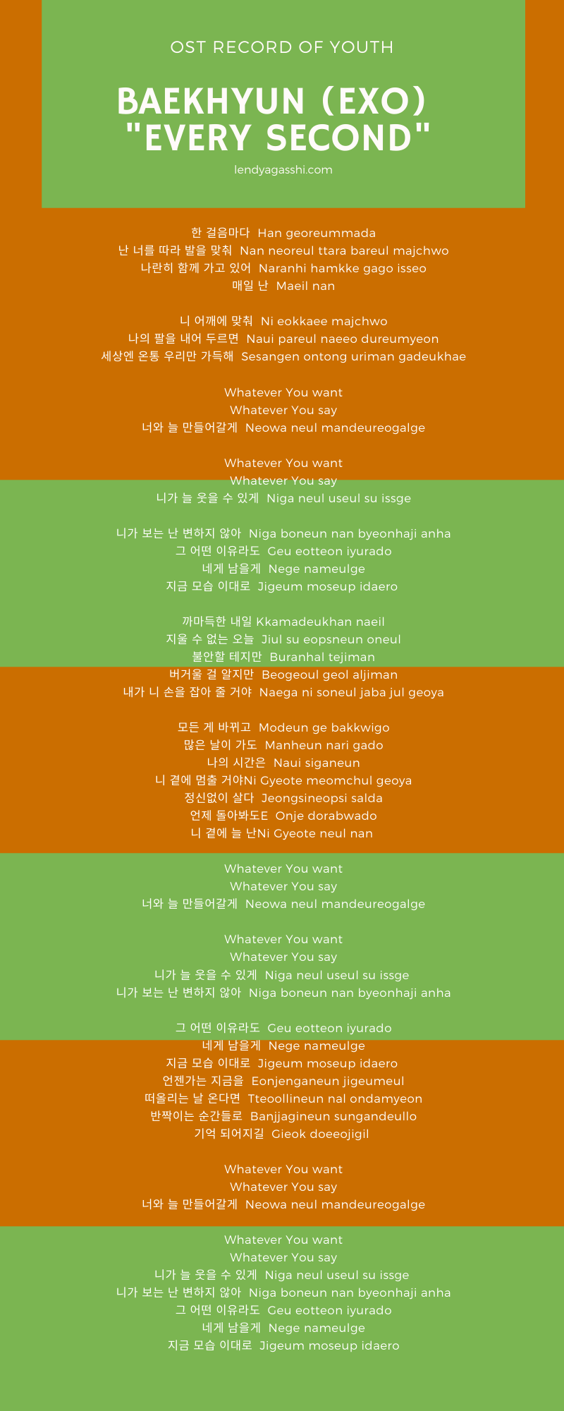 Ost Record Of Youth Lendyagasshi