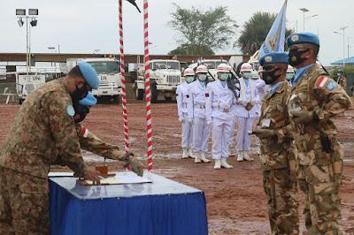 Transfer of Authority Komandan Satgas Batalyon Gerak Cepat di Kongo