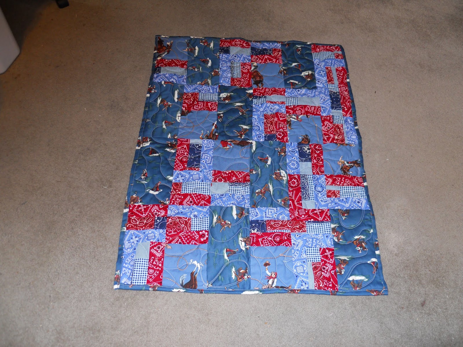 Quilter Jan Project Linus two quilts