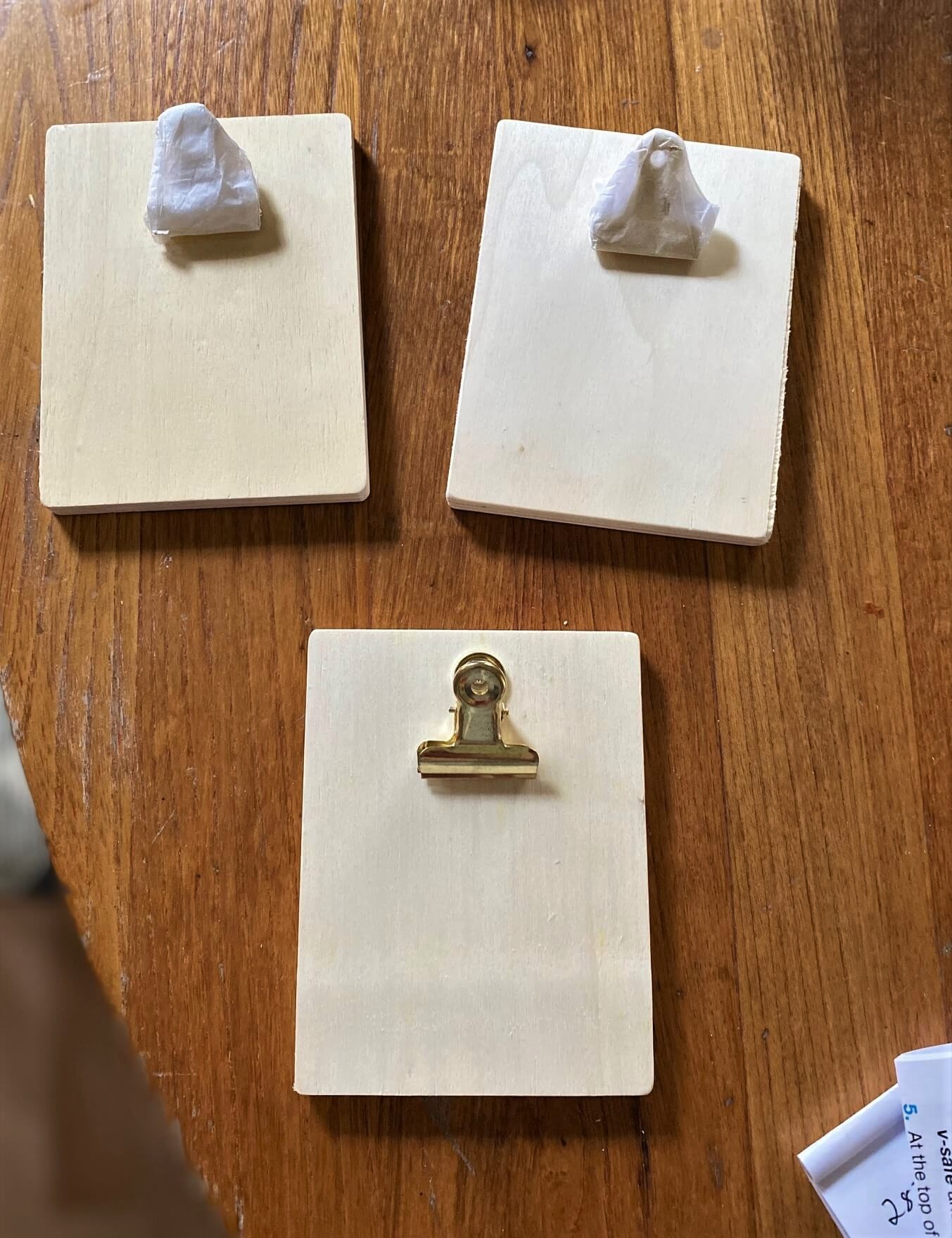 Dollar Tree Mini Clipboard Rustic Photo Display Board Organized Clutter