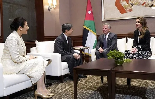 King and Queen met with Prime Minister Shinzo Abe, Emperor Akihito, Empress Michiko, Crown Prince Naruhito and Crown Princess Masako