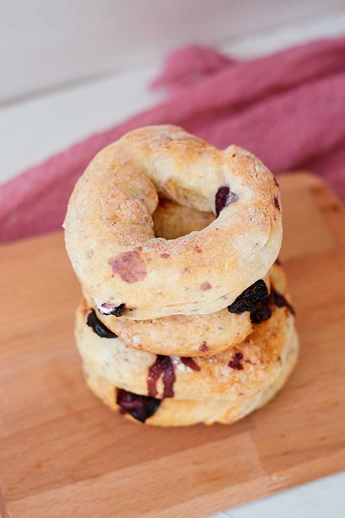 Blueberry Air Fryer Bagels With Greek Yogurt Koti Beth