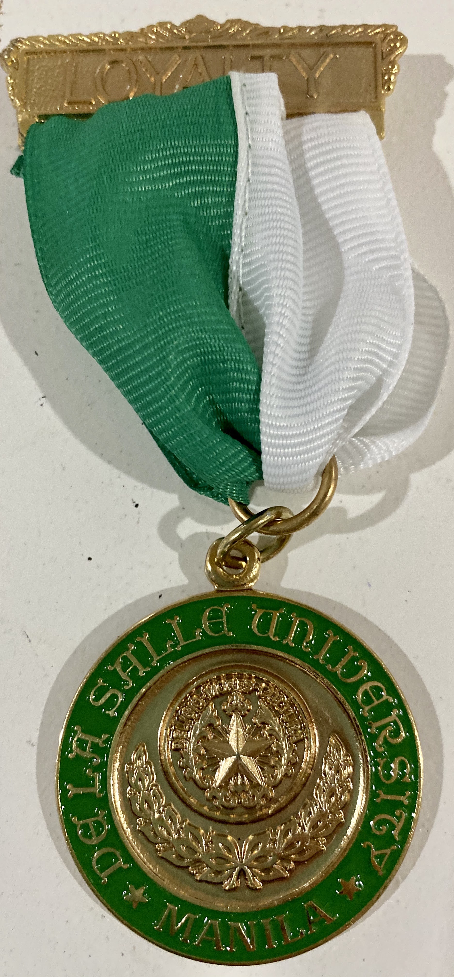 De La Salle University Manila Loyalty Award Medal 2020 DLSU Manila