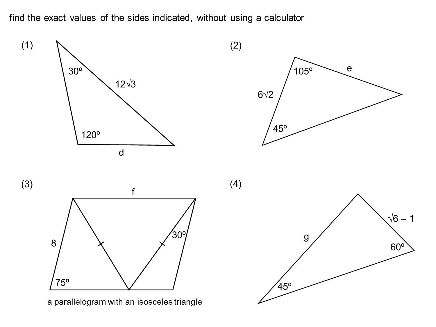 MEDIAN Don Steward mathematics teaching: sine rule