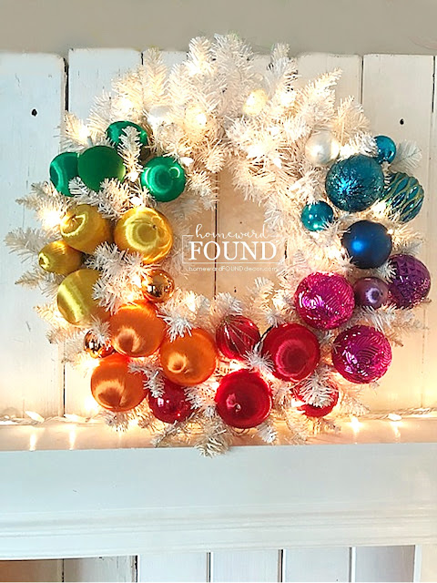 Christmas,Christmas Decor Themes,Christmas Decor,Christmas tree,color,color palettes,colorful home,decorating,DIY,diy decorating,dollar store crafts,holiday,ornaments,seasonal,wall art,wreaths,winter,roygbiv,rainbow aesthetic,ombre,Dollar Tree decor,rainbow palette,roygbiv palette,rainbow ombre,colorful Christmas,merry and bright,