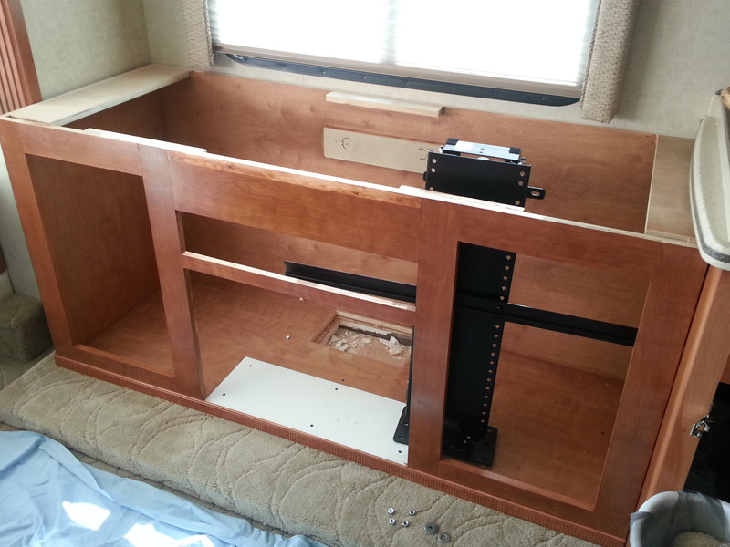 Step by Step A Custom Built TV Lift For the RV