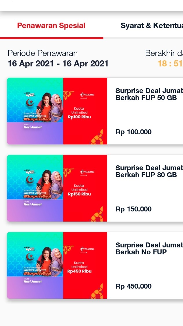 Internet Telkomsel Unlimited Surprisedeal Jumat Berkah Setiap Hari Jumat Selama Bulan Ramadhan System Impian