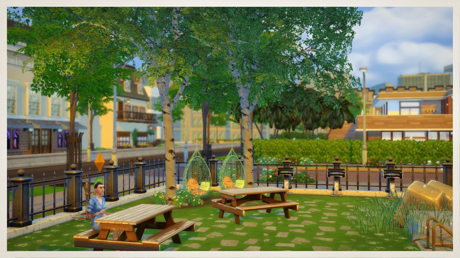 Sims 4 Garden Center (Lot + Mods for download) Dinha