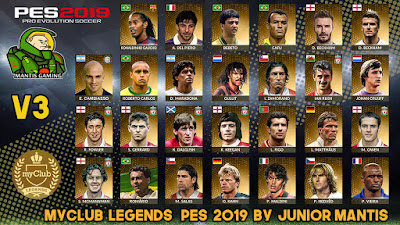 PES 2019 PS4 MyClub Legends Offline v3 by Junior Mantis