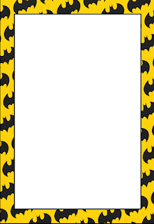 Marcos, Invitaciones, Tarjetas o Etiquetas de Batman para Imprimir