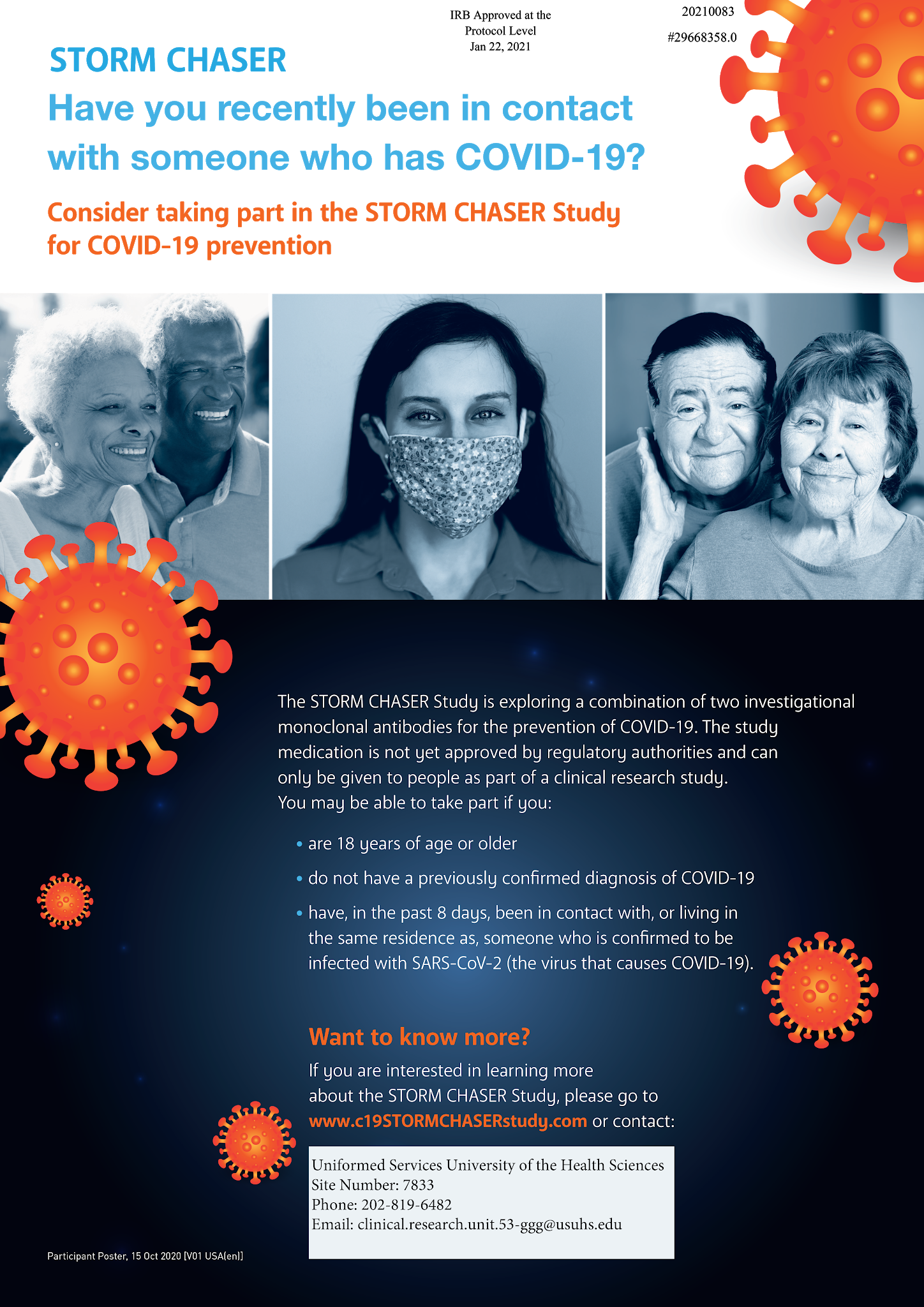 USU’s IDCRP leads DoD Participation in STORM CHASER Study to Prevent