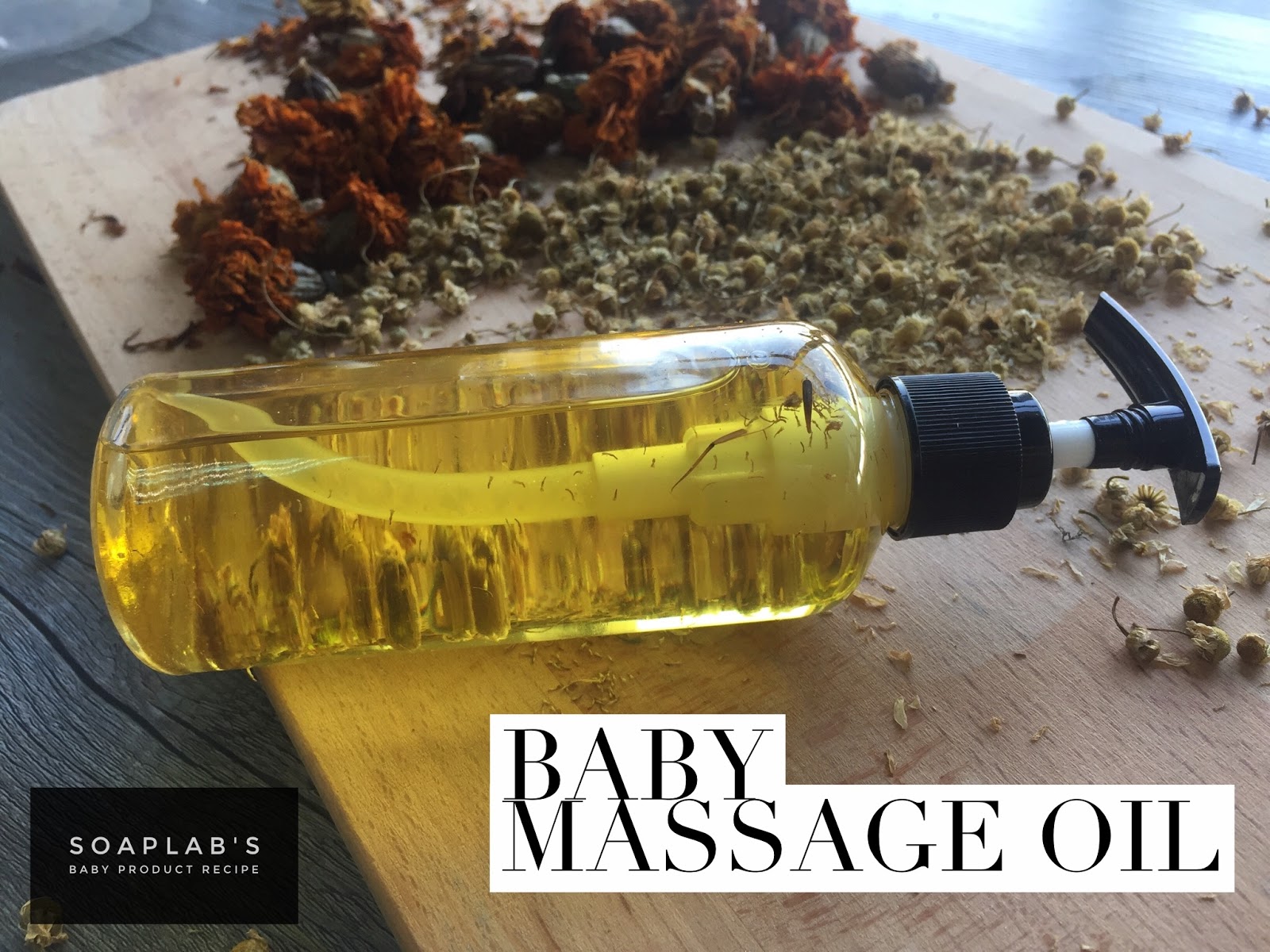 SoapLab Malaysia DIY Baby Massage Oil (For dry & sensitive skin)
