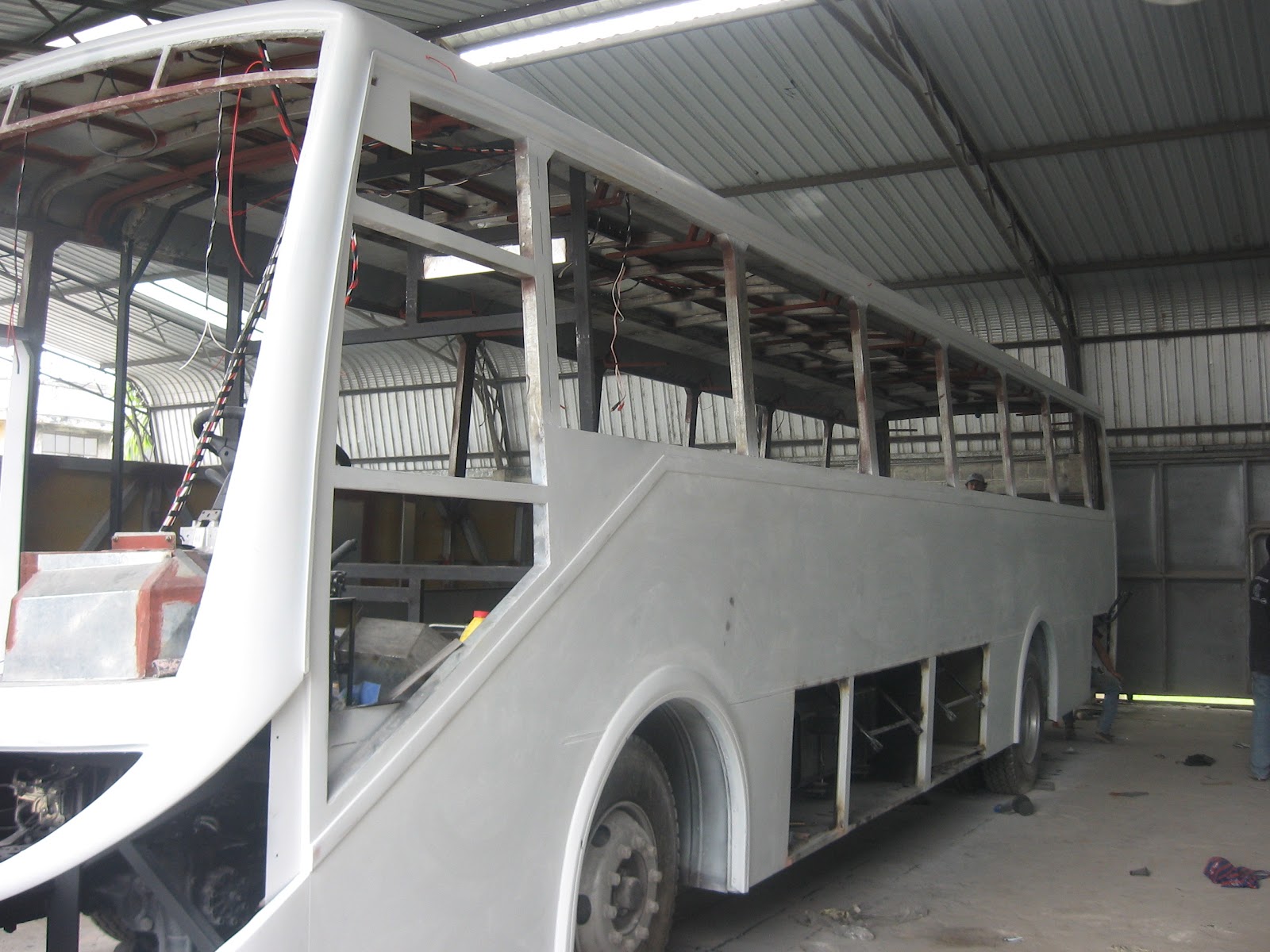 construcción de un bus