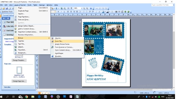 Cara Buat Kartu Ucapan Ultah Pakai Microsoft Publisher Hanalfa Com