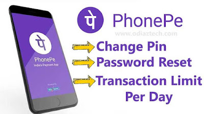 PhonePe: Change Pin, Password Reset, Transaction Limit Per Day,Customer Care Number Details