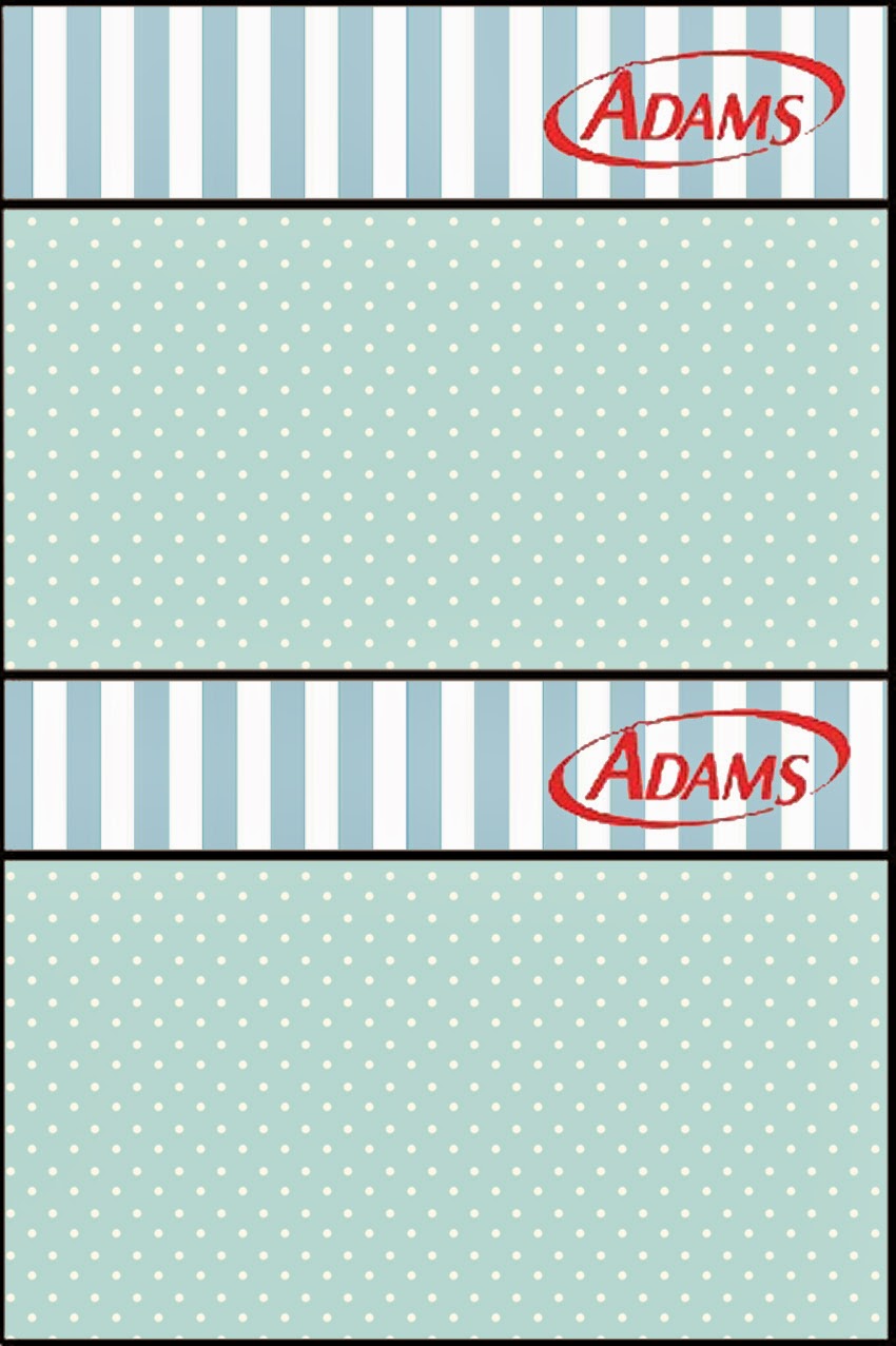 Free Printable Adams Label.