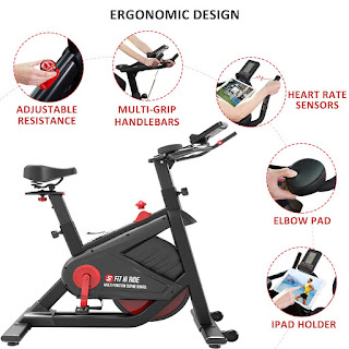 SNODE FIR 8722 Magnetic Indoor Cycling Bike, Spin Bike, image, review features & specifications