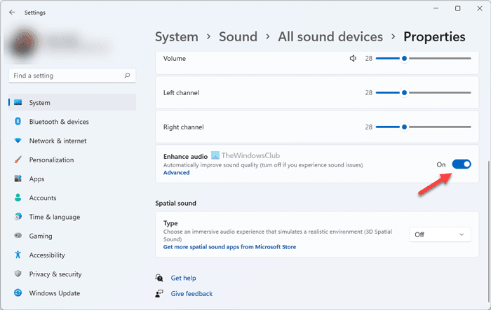 Cómo usar la función Mejorar audio en Windows 11