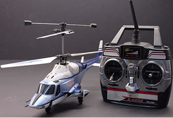 Blue Airwolf RC Helicopter Images